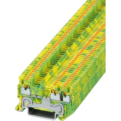 PHOENIX CONTACT Schutzleiter-Reihenklemme 3208171 PT 1,5/S-TWIN-PE | Push-in | 0,14–1,5mm² | 3-polig | Hutschiene