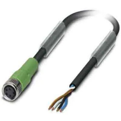 PHOENIX CONTACT Sensor-Aktor-Kabel SAC-4P-5,0-PUR/M8FS | 4-polig | M8 Buchse gerade | 5m | PUR halogenfrei | IP68