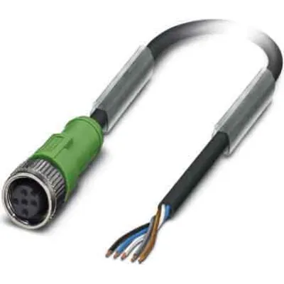 PHOENIX CONTACT Sensor-Aktor-Kabel SAC-5P-5,0 | M12 Buchse | 5-polig | 5m | PUR | IP65/IP68/IP69k | schwarzgrau