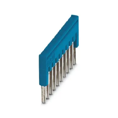 Phoenix Contact Steckbrücke FBS 10-3,5 BU 3213125 | 10-polig | 17,5A | steckbar | Rastermaß 3,5mm | isoliert | blau