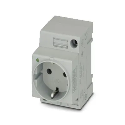 Phoenix Contact Steckdose EO-CF/UT/LED 0804026 | 250V 16A | Schraubanschluss | Leuchtanzeige | grau | IP20 | SCHUKO