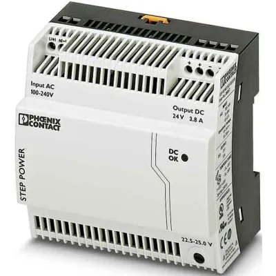 PHOENIX CONTACT STEP-PS/1AC/24DC/3.8/C2LPS 2868677 | 24V DC 3,8A | Tragschiene | Ausgang einstellbar | IP20 | 91,2W