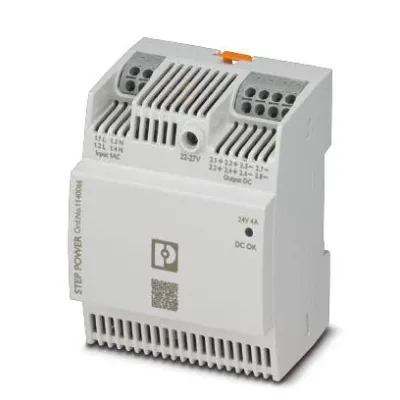 Phoenix Contact STEP3-PS/1AC/24DC/4/PT 1140066 | Hutschienen Netzteil 24V DC 4A | 100-240V AC | Push-in | IP20