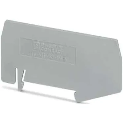 PHOENIX CONTACT Abteilungstrennplatte ATP-ST-TWIN 3030789 | Zwischenplatte für Reihenklemmen | 75,2x2x39 mm | grau