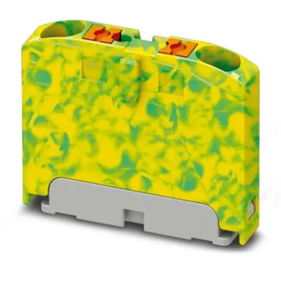Phoenix Contact Verteilerblock PTFIX 2X2,5 GNYE 1091665 | Push-in | 2 Anschlüsse | 0,14–4 mm² | 24A | 450V | grün/gelb