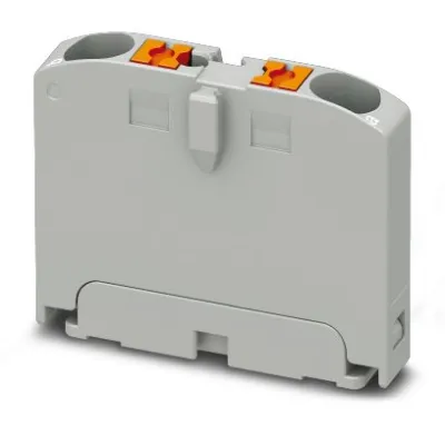 Phoenix Contact Verteilerblock PTFIX 2X2,5 GY 1028067 | Push-in | 2 Anschlüsse | 0,14-4 mm² | 24A 450V | grau