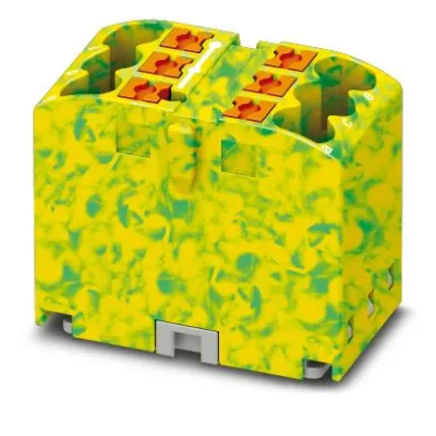 Phoenix Contact Verteilerblock PTFIX 6X2,5 GNYE 1091668 | 6 Anschlüsse | Push-in | 0,14-4 mm² | 24A | 450V | grün/gelb