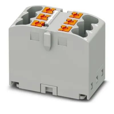 Phoenix Contact Verteilerblock PTFIX 6X2,5 GY 3273264 | 6 Anschlüsse | Push-in | 450 V | 24 A | grau