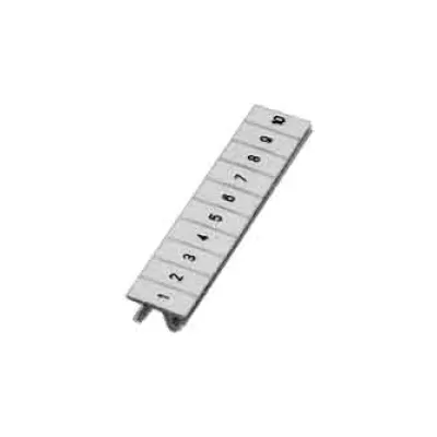 PHOENIX CONTACT Zackband ZBF 4 0808626 | Klemmenmarkierung 1-10 | flach | 4 mm | fortlaufend nummeriert | weiß