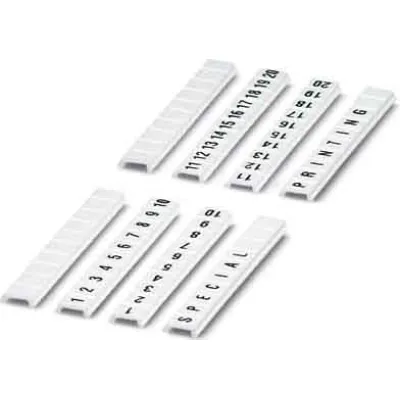 PHOENIX CONTACT Zackband ZBF 4 0808626:0031 | Klemmenmarkierung 31-40 | flach | 10-teilig | 4mm Rastermaß | weiß