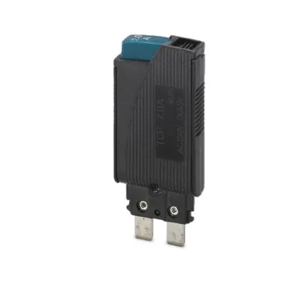 PHOENIX CONTACT Thermischer Geräteschutzschalter TCP 2A | 0712217 | Sicherungsautomat steckbar | 2A | 250V | schwarz