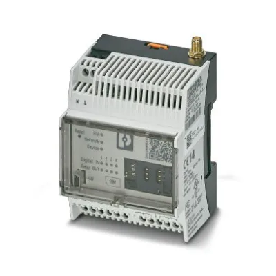 PHOENIX CONTACT SMS-Relais TC MOBILE I/O X200-4G AC | 4G LTE Meldemodul | 93–250V AC | IP20 | Tragschienenmontage