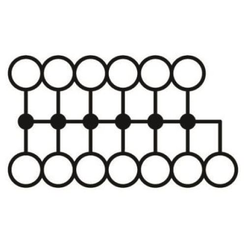 Bild: Phoenix 1153438 PTFIX10/12X4GNYE Verteilerblock