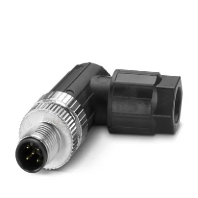 PHOENIX CONTACT SACC-M12MR-5PL M | M12 Stecker 5-polig abgewinkelt | Push-Lock | IP67 | 4A | 4–8 mm