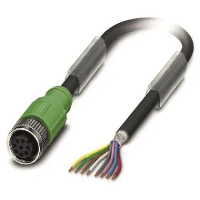 PHOENIX CONTACT Sensor-Aktor-Kabel SAC-8P-10,0-PUR/M12FS #1522891 | 8-polig | M12 Buchse | geschirmt | 10m | halogenfrei