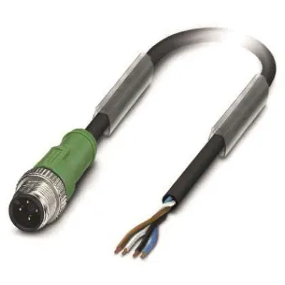 PHOENIX CONTACT SAC-4P-M12MS/10,0-PUR | Sensor-Aktor-Kabel 4-polig M12 Stecker | 10m | halogenfrei | PUR | IP65