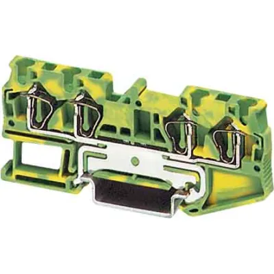 PHOENIX CONTACT Schutzleiterklemme ST 4-QUATTRO-PE 3031461 | Hutschiene TH35 | 4-polig | 0,08-6 mm² | grün/gelb