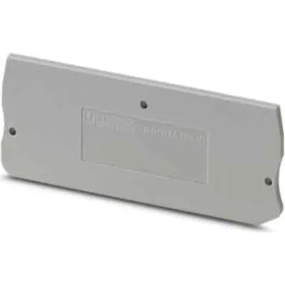 PHOENIX CONTACT Abschlussdeckel D-PT 2,5-TWIN-MT | 3211317 | Reihenklemme | 73,7x2,2x29,1 mm | UL94 V0 | grau