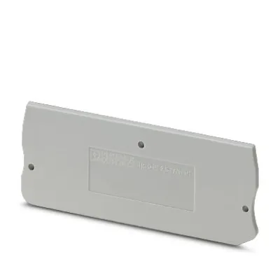 PHOENIX CONTACT Abschlussdeckel D-PT 2,5-TWIN-MT | 3211317 | Reihenklemme | 73,7x2,2x29,1 mm | UL94 V0 | grau