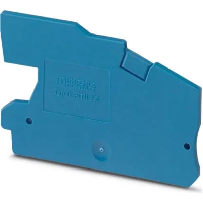 PHOENIX CONTACT Abschlussdeckel D-PTN 2,5 | 3213977 | Reihenklemmen Zubehör | 59,7x2,2x38,6 mm | Polyamid | blau