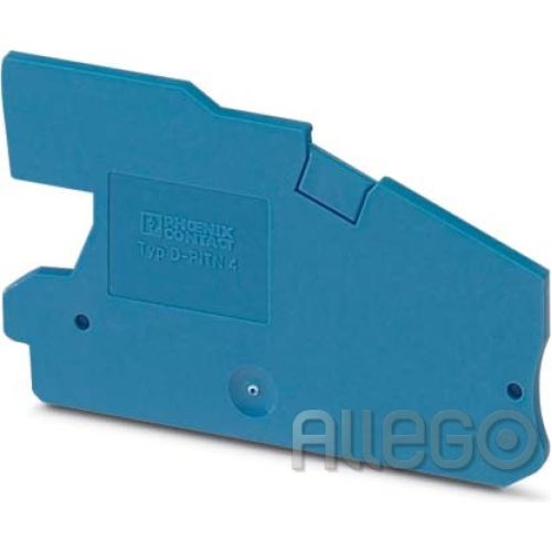 Bild: Phoenix Abschlussdeckel blau D-PTN 4 Länge: 66mm Breite: 2,2mm Phoenix Abschluss