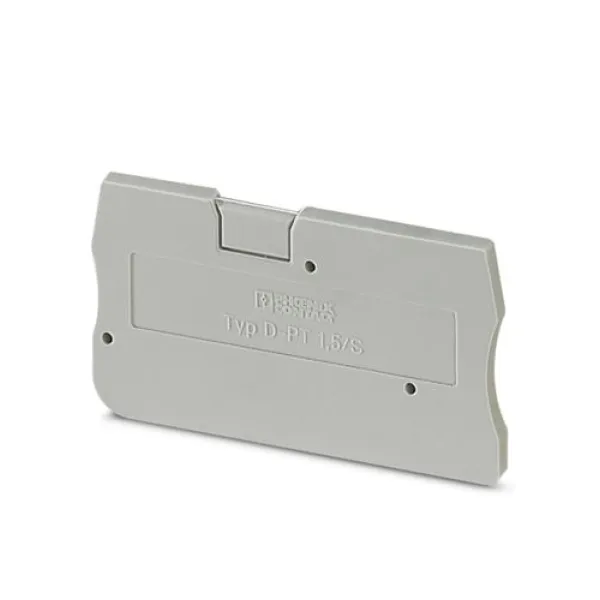 Phoenix Abschlussdeckel D-PT 1,5/S LxBxH: 45x2,2x24,3mm grau Phoenix Abschlussde