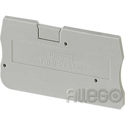 Phoenix Abschlussdeckel D-PT 1,5/S LxBxH: 45x2,2x24,3mm grau Phoenix Abschlussde