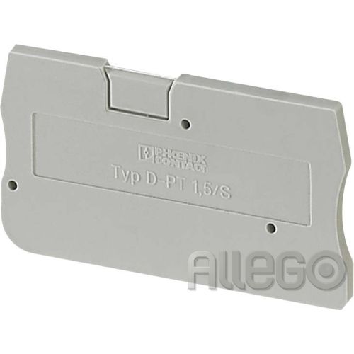 Bild: Phoenix Abschlussdeckel D-PT 1,5/S LxBxH: 45x2,2x24,3mm grau Phoenix Abschlussde