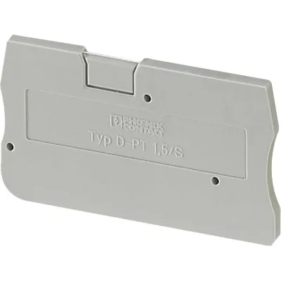 Phoenix Abschlussdeckel D-PT 1,5/S LxBxH: 45x2,2x24,3mm grau Phoenix Abschlussde