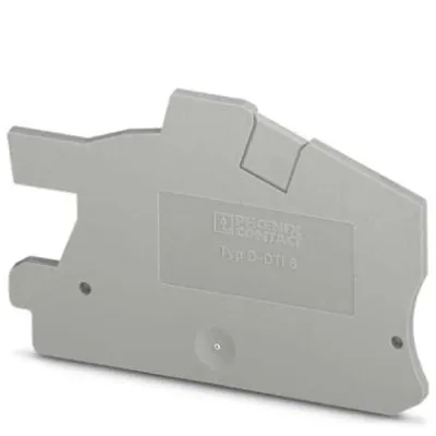 Phoenix Contact Abschlussdeckel D-PTI 6 | 1016703 | Reihenklemmen Zubehör | 66x2,2x42,3 mm | Polyamid | grau