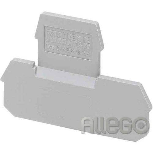 Bild: Phoenix Abschlussdeckel grau D-MBKKB 2,5 L:62mm B:2,5mm Phoenix Abschlussdeckel 