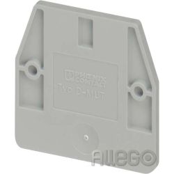 Phoenix Abschlussdeckel grau D-MUT 2,5/4 L:29,9mm B:2,2mm Phoenix Abschlussdecke