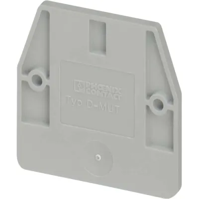 PHOENIX CONTACT Abschlussdeckel D-MUT 2,5/4 | 3248033 | Endplatte für Klemmenreihe | 29,9x2,2x28,3 mm | grau