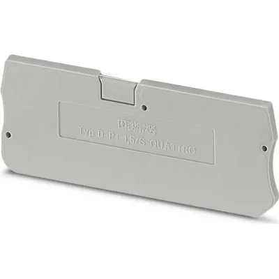 PHOENIX CONTACT Abschlussdeckel D-PT 1,5/S-QUATTRO 3208375 | Reihenklemmen Zubehör | 63,2x2,2x24,3mm | V0 | grau