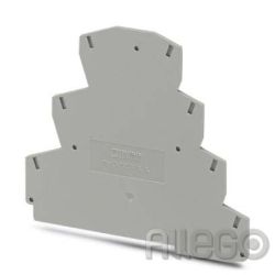 Phoenix Abschlussdeckel grau D-PT 2,5-PE/3L LxBxH: 99,5x2,2x88mm Phoenix Abschlu