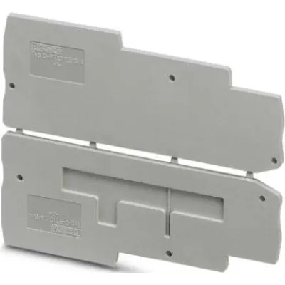 PHOENIX CONTACT Abschlussdeckel D-PTIO 1.5/S/4 | Reihenklemmen Zubehör | 90,8x2,2x33,8 mm | V0 Kunststoff | grau