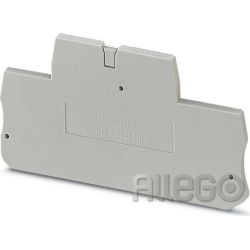 Phoenix Abschlussdeckel grau D-PTTB 1,5/S LxBxH: 65,4x2,2x34,9mm Phoenix Abschlu