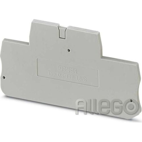 Bild: Phoenix Abschlussdeckel grau D-PTTB 1,5/S LxBxH: 65,4x2,2x34,9mm Phoenix Abschlu
