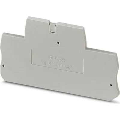 PHOENIX CONTACT Abschlussdeckel D-PTTB 1,5/S 3208579 | Reihenklemmen-Abdeckung | 65,4x2,2x34,9 mm | UL94 V0 | grau