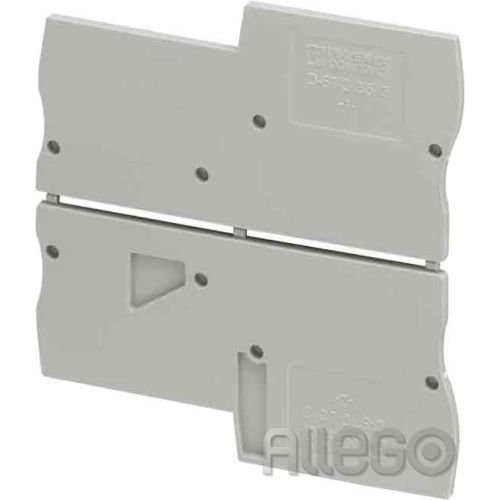 Bild: Phoenix Abschlussdeckel grau D-STIO 2,5/3 L:72,5mm B:2,2mm Phoenix Abschlussdeck