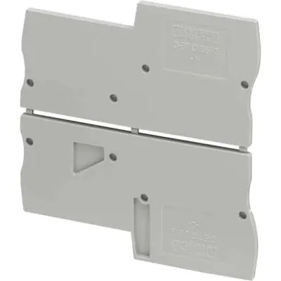 PHOENIX CONTACT Abschlussdeckel 3209112 D-STIO 2,5/3 | Reihenklemmen Zubehör | 74,9x2,2x36,8 mm | UL94 V0 | grau