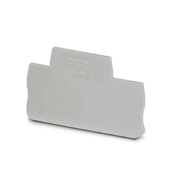 Phoenix Abschlussdeckel grau D-STTB 2,5 L:67,5mm B:2,2mm H:47,5mm Phoenix Abschl
