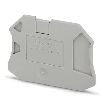 Phoenix Abschlussdeckel grau D-UT 2,5/4-TWIN LxBxH: 57,8x2,2x47,5mm Phoenix Absc