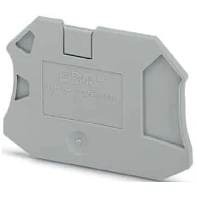 Phoenix Abschlussdeckel grau D-UT 2,5/4-TWIN LxBxH: 57,8x2,2x47,5mm Phoenix Absc