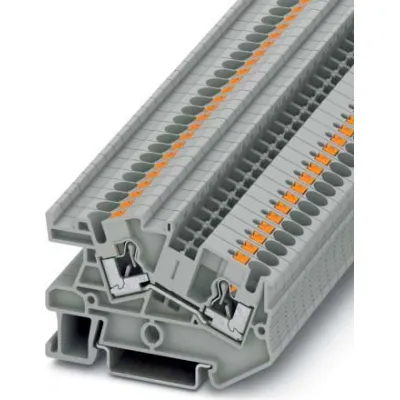 PHOENIX CONTACT Installationsklemme PTI 4 | 3213970 | Reihenklemme 0,2–6mm² Push-in | 32A 800V | Hutschiene TS35 | grau