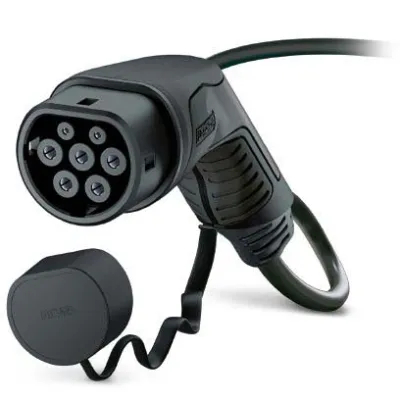 PHOENIX CONTACT AC-Ladekabel 1097298 | Typ 2 | 1-phasig 32A | 250V | Mode 3 | 5m | offen | schwarz