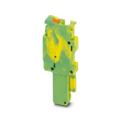 PHOENIX Stecker PP-H 2,5/1-L GNYE 3210088 | Reihenklemmenverbinder | 0,14–4 mm² | 24A | 500V | 1-polig | grün-gelb
