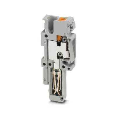 PHOENIX Stecker PP-H 2,5/1-M 3210091 | Reihenklemmenverbinder 1-polig | 0,14-4mm² | 24A | 500V | Push-in | grau