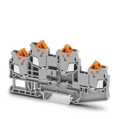 PHOENIX CONTACT Doppelstockklemme QTTCB 1,5 | Reihenklemme 500V 17,5A | 2 Etagen | 0,25-1,5mm² | Schnellanschluss | grau