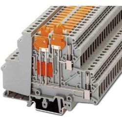 PHOENIX C. Doppelstockklemme mit Trennmesser UDMTK 5-P/P